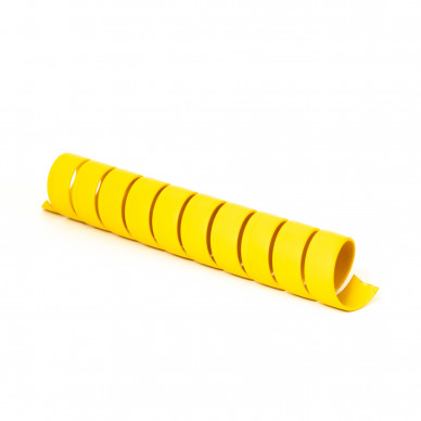 Gaine spiralee jaune 25x3 Ø110 int pour flex. 4'' (prix au mètre)